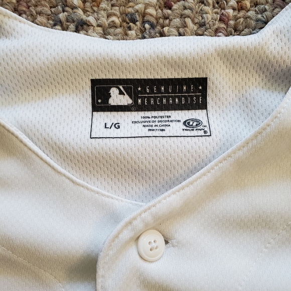 Genuine TrueFan, Button Down Yankee Jersey, Adult Large, Short Sleeve - Picture 4 of 6